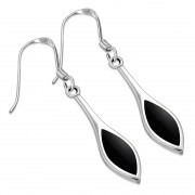 Black Onyx Sterling Silver Earrings - e398